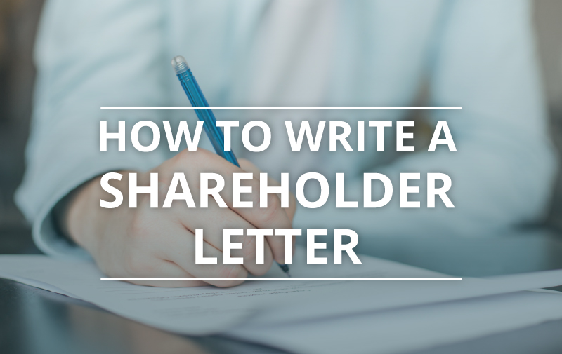 image for How to Write a Shareholder Letter