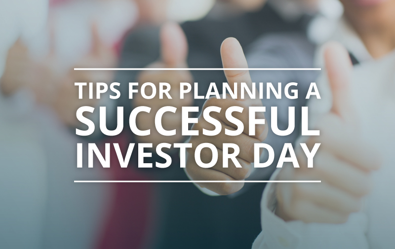image for Tips for Planning a Successful Investor Day   