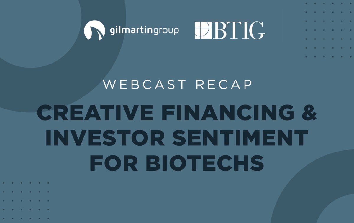 image for Webinar Recap: Creative Financing & Investor Sentiment for Biotechs
