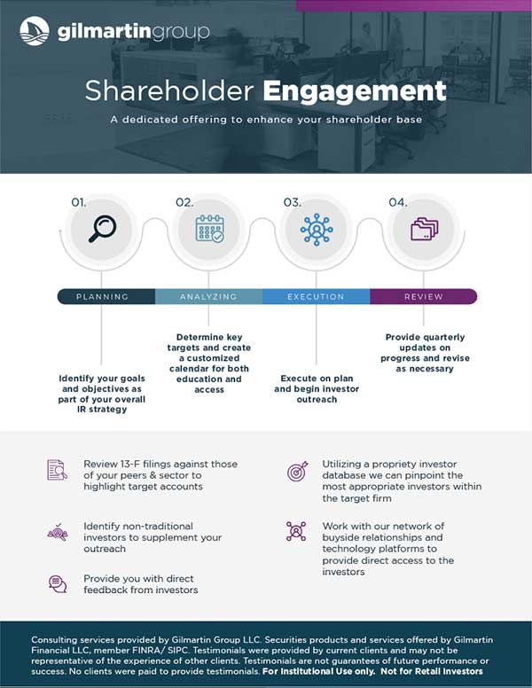 image for Shareholder Engagement One-Pager