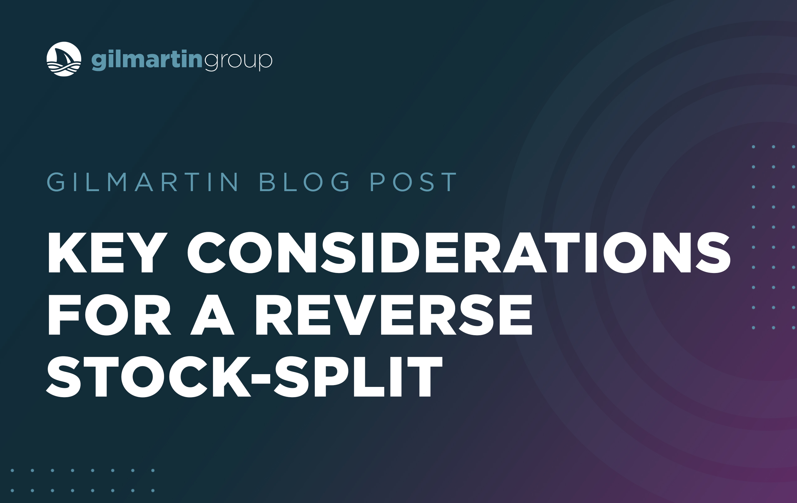 image for Key Considerations for a Reverse Stock-Split